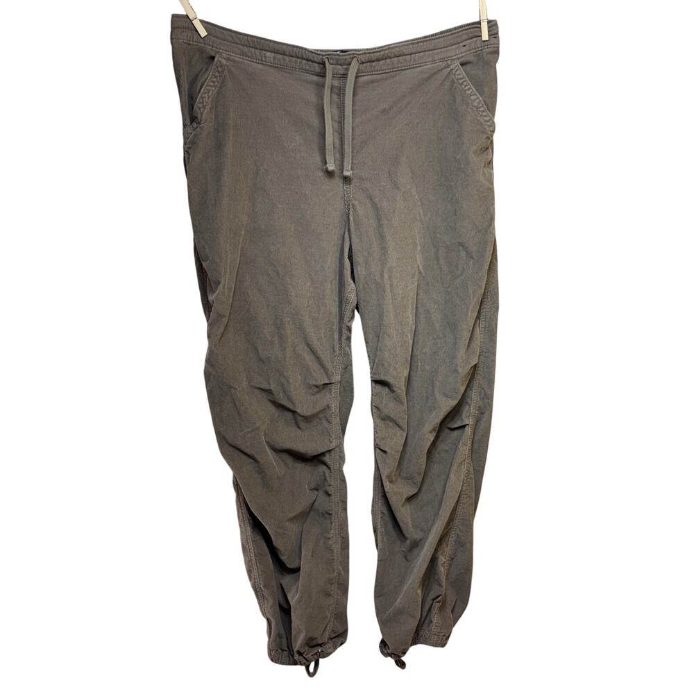 Hollister Adjustable Rise Parachute Baggy Pants Women's XL Brown Corduroy Jogger
